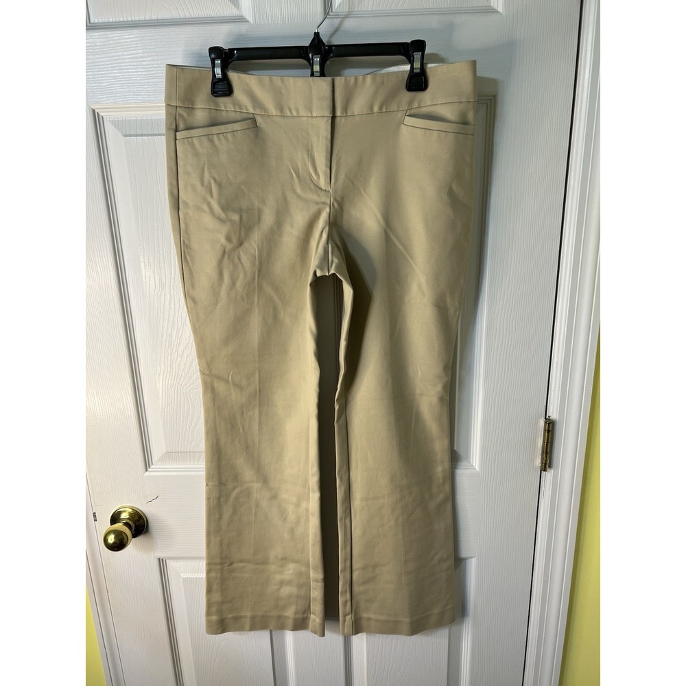 Ann Taylor Loft Marisa Boot Cut Size 10P Color Khaki